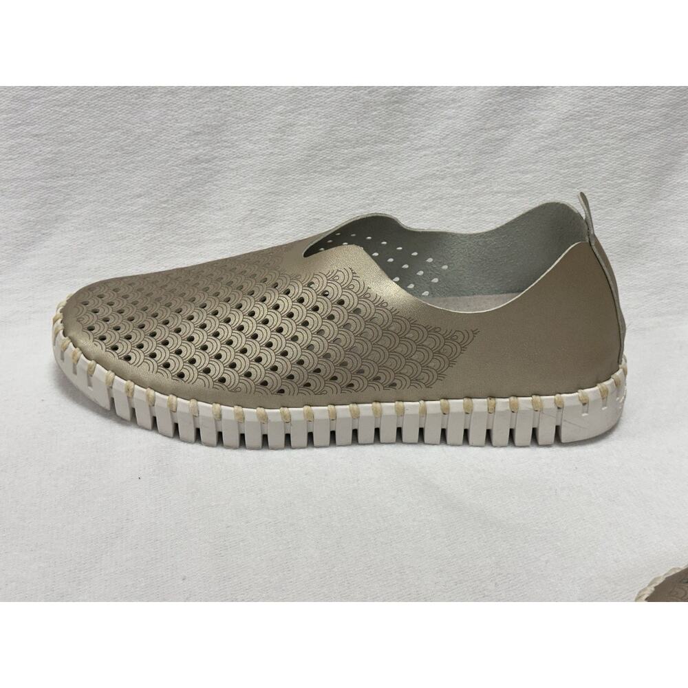 Ilse Jacobsen Tulip 3576 Platino Gold Slip-on Sneaker Women's EU size 39 US 8.5 - Picture 3 of 7